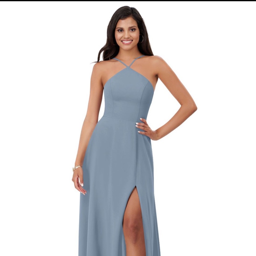 Azazie Bailey Bridesmaids Dress (Dusty Blue)